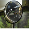 BESEA 24 inch Black Convex Mirrror Traffic Mirror, Wall Mounted