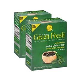 CO102 - Green Fresh Extra Strength Herbal Tea 30 Tea Bags (Pack of 2)
