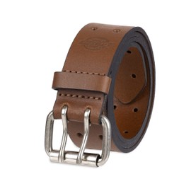 Dickies Men's Leather Double Prong Belt, Tan, 44