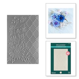 Spellbinders Wildly Beautiful 3D Embossing Folder, White