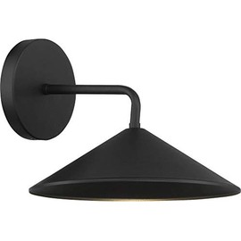 Minka Lavery 73182-66-L City Streets Metal Shade Outdoor LED Wall Sconce, 1-Light 8 Watt, Sand Coal, 8" H x 10" W