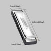 Focusound Blues Harmonica, Multi-Tone Options, 10 Holes 20 Notes, Quick