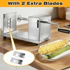 Potato Spiral Cutter, Manual Tornado Potato Spiral Cutter Stainless Steel