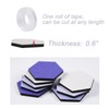 LAJAR 8 Pcs Hexagon Felt Bulletin Board Tiles, Self Adhesive