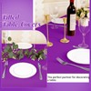 HAISIWLKJ 3 Pack Table Cloth 8ft Purple Tablecloths for Rectangle