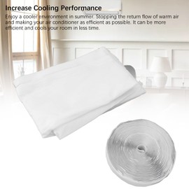 xhrpwnfktux Portable Ac Window Seal Kit, Adjustable Window Seal Hot Air Stop Air Exchange Guards with Instruction Fastener for Indoor Tumble Dryer (400CM)