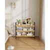 Bamboo Shoe Rack for Entryway, 27.5" x 9.8" x 25.6",