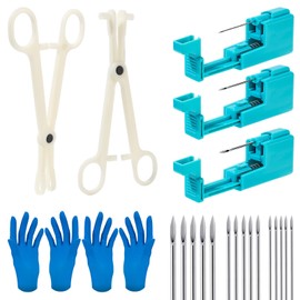 YOFANST Disposable Ear Nose Piercing Kit Home Self Safety Kit with Nose Ear Earring Studs, Style A