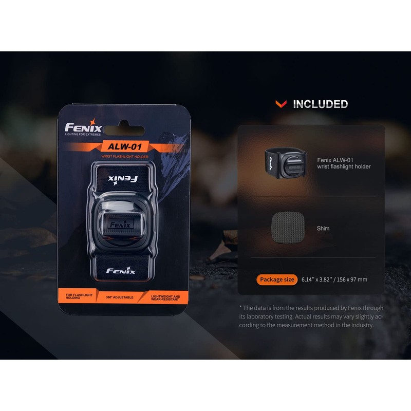 EdisonBright Fenix Brand Flashlight Wrist Holder ALW-01 Acc case Bundle
