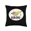 Colorful Birdie Speech Costume Throw Pillow