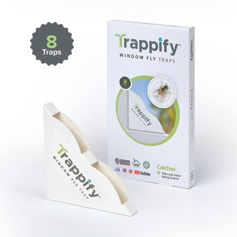 Trappify Fly Trap Indoor: Window Fly Traps for Home |