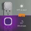YUNLEX 2 Pack Plug in Dimmable Night Light, Square Nightlight,