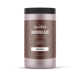 Speedball Underglaze, Brown, 16 Ounce Jar