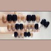 Domiya Nail Tip, 3D Nails, 24 Pieces, Short, Very Short,