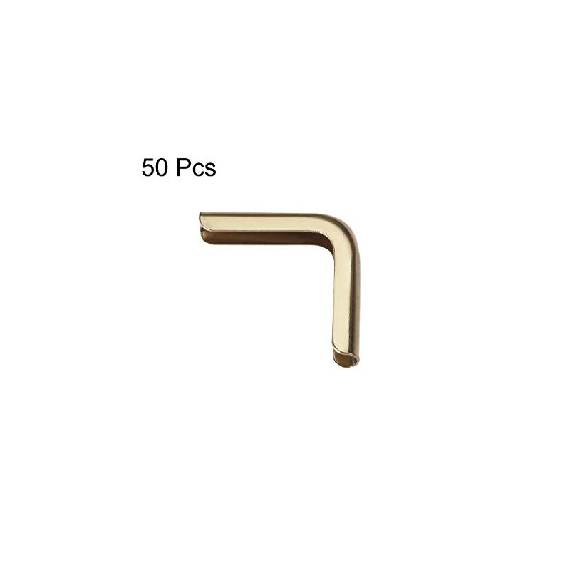 sourcing map Book Corner Protection Edge Protection Corner Protection Gold