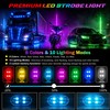 UBAPEV Upgraded 10PCS Wireless LED Strobe Lights with Remote Control