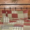 VHC Brands Farmhouse Brick Red Patchwork Cotton Prairie Winds Bedding