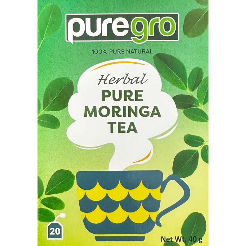 Puregro Pure Moringa Tea 40g (20 Tea Bags) | PACK