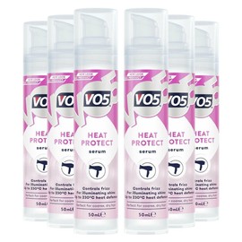 VO5 Heat Protection Hair Serum Made Smooth and Controls Frizz for Beautifully Smooth Hair and Illuminating Shine Up to 230C Heat Defence, Perfect for Coarse, Dry Hair, 50ml (Buy 6)