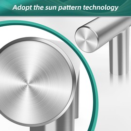 NISUOIEN 30 Pack - 3 Inch Cabinet Handles Pulls for Kitchen Stainless Steel Brushed Nickel Drawer Pulls (5 Inch Length, 3 Inch Hole Center