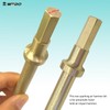 WEDO Air Hammer Pneumatic Chisel Bit,Non-Sparking Air Chisel,Tapered Head,Length 175mm,0.394