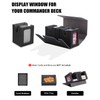 Azyvum Commander Deck Box, Card Game Box with Viewing Window,