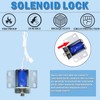 Gun Safe Lock Replacement with Solenoid Lock Black Keypad Electronic