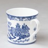 Grace Teaware Blue Willow Bone China Coffee Tea Mugs 10-Ounce