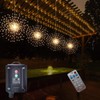 4 Pcs 800LED Solar Starburst Sphere Lights,Firework Light Remote Control