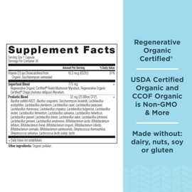 Ancient Nutrition Regenerative Organic Certified Probiotics, Women's Once Daily, 30 Count + SBO Probiotics, Women's, 60 Count