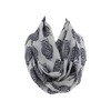 Etwoa Grey Owl Pattern Infinity Scarf Circle Loop Scarf