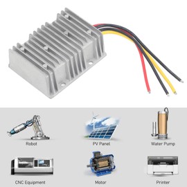 Voltage Regulator Power Converter, DC 12V 24V to 48V 10A DC Voltage Regulator Waterproof Automatic Boost Converter, Auto Step Up Down Voltage Regulator for Golf Cart Club Car