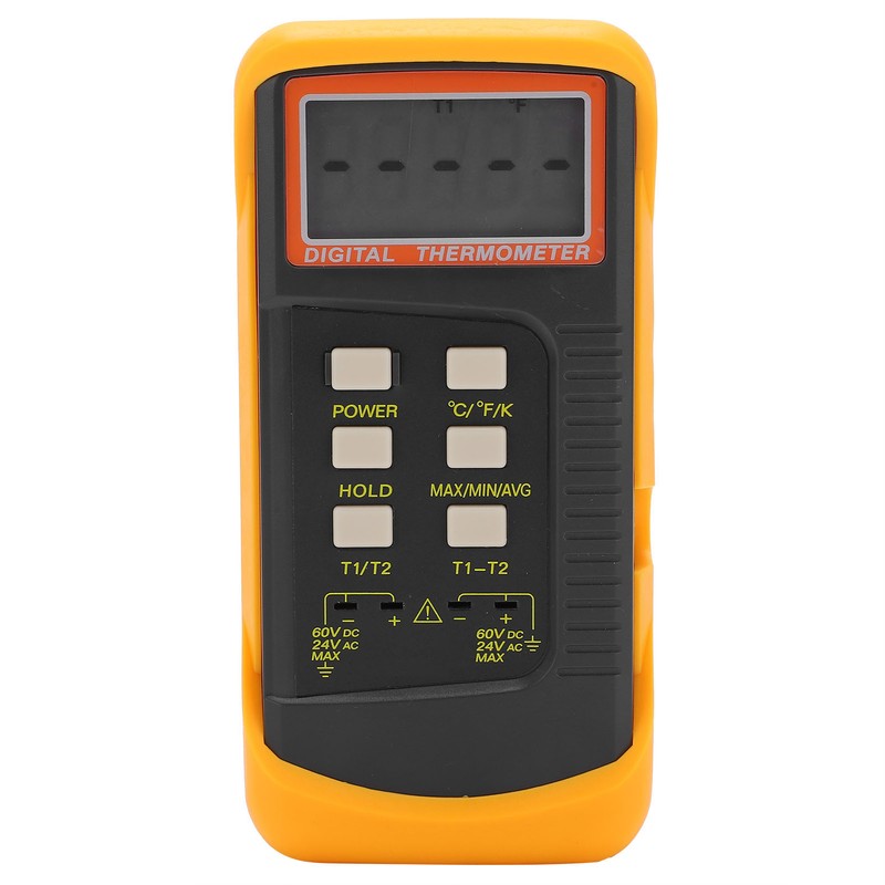 DT6802 Digital Temperature Meter DualChannel Thermometer for Home Indoor Outdoor