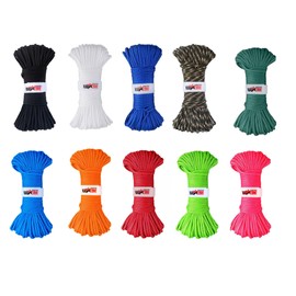 KADACTIVE Paracord Rope 550 Multifunction - 30meter - 7 Strand Nylon Cord - for Outdoor, Indoor Use - Crafting, Keychains, Camping, Survival Rope - Neon Green