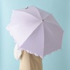 Francfranc Franc Blackout Classic Ruffle Long Umbrella, 19.7 inches (50