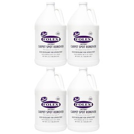 FOLEX 128 oz Instant Carpet Spot Remover Carpet Cleaner Gallon Refill - Removes Pet Accidents, Grease, Red Wine and More - 4 Pack