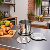 ZhangyiHot 2Pcs Silver Vietnamese Coffee Filter Stainless Steel Pot Drip