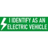 I Identify as an Electric Vehicle Bumper Sticker Funny EV