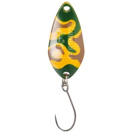 Shimano TO-W35S 002 Cardiff Search Swimmer Spoon, Camo Edition, 0.1 oz (3.5 g), Mustard G Camo