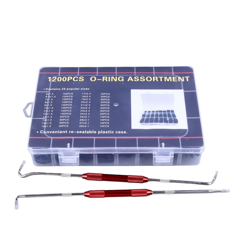 1200Pcs Sealing Ring Set Nitrile Rubber High Temperature Resistant Waterproof