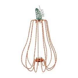 Mud Pie Tall Lit Wire Pumpkin Table SITTERS, Light/Pastel Orange