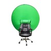 Collapsible Webcam Background Photography Chromakey Green Chair Green Screen Backdrop