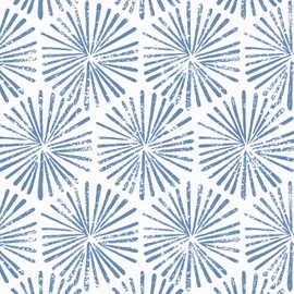 Guvana 17.3''×118'' Peel and Stick Wallpaper Blue and White Wallpaper Modern Geometric Contact Paper for Bathroom Bedroom Striped Self-Adhesive Wall Paper for Cabinets Drawer