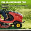 Hsupawa 2PCS 15x6.00-6 Lawn Mower Tires, 4 Ply Tubeless 15x6-6