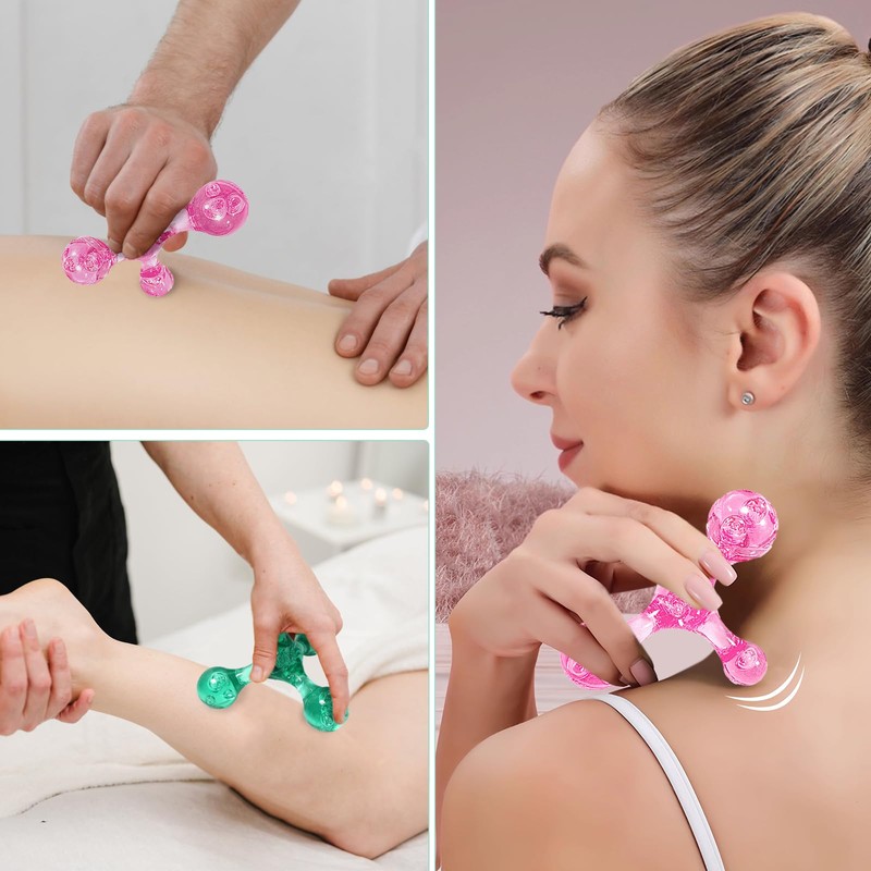 HESUSUSI 2 Stück 4 Punkt Triggerpunkt Massagegerät Body Massager Trigger