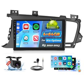 Android 15 Car Radio for Kia Optima K5 2010 2011 2012 2013, 9 inch Bluetooth Radio Head Unit for Optima K5 with Wireless CarPlay Android Auto Bluetooth 5.0 32EQ 4G RAM 64G ROM