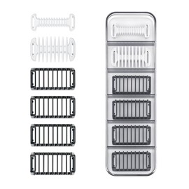 Guide Guards Set - 1/2/3/5mm Comb Attachments, Skin & Body Combs, with a Hard Case - Compatible with Obalde QP2724/QP2834/QP2520/30, QP2620/30, Pro Series, Convenient Storage with High Performance