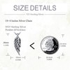 POPLYKE 925 Sterling Silver Wing Urn Necklace for Ashes Necklace