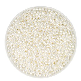 YoungJewl 1865 Pcs Pearls for Crafts,6 Sizes Mixed Ivory Fake Pearl Beads,Acrylic Pearls Bulk for Jewelry Making with Holes,Bracelet Necklace DIY,Vase Filler and Makeup Brush Case(4-14 mm)