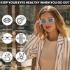 Yogo Vision Trendy Small Rectangle Sunglasses for Women Retro Fashion